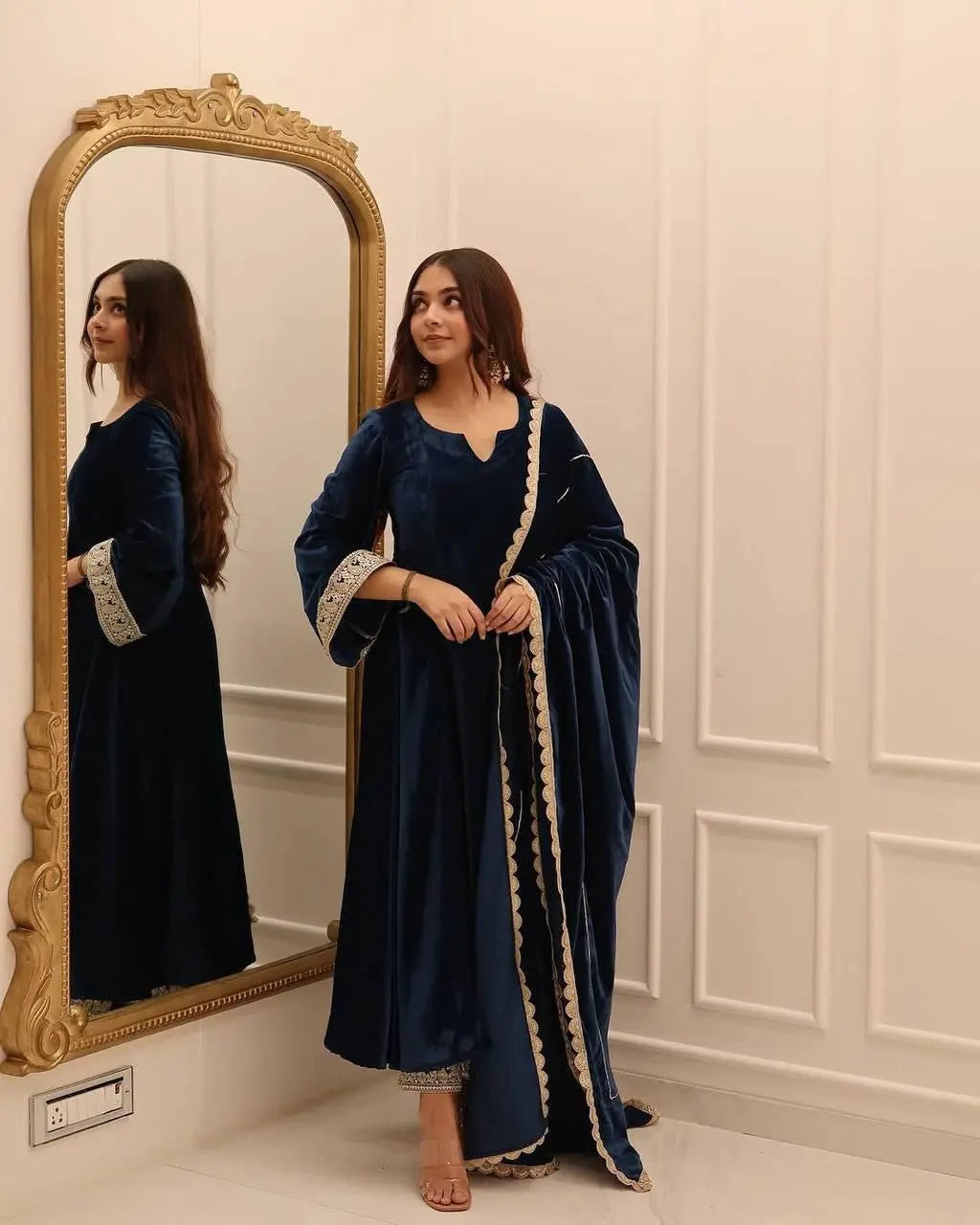 Ethenika Premium Ready to wear Velvet Suit