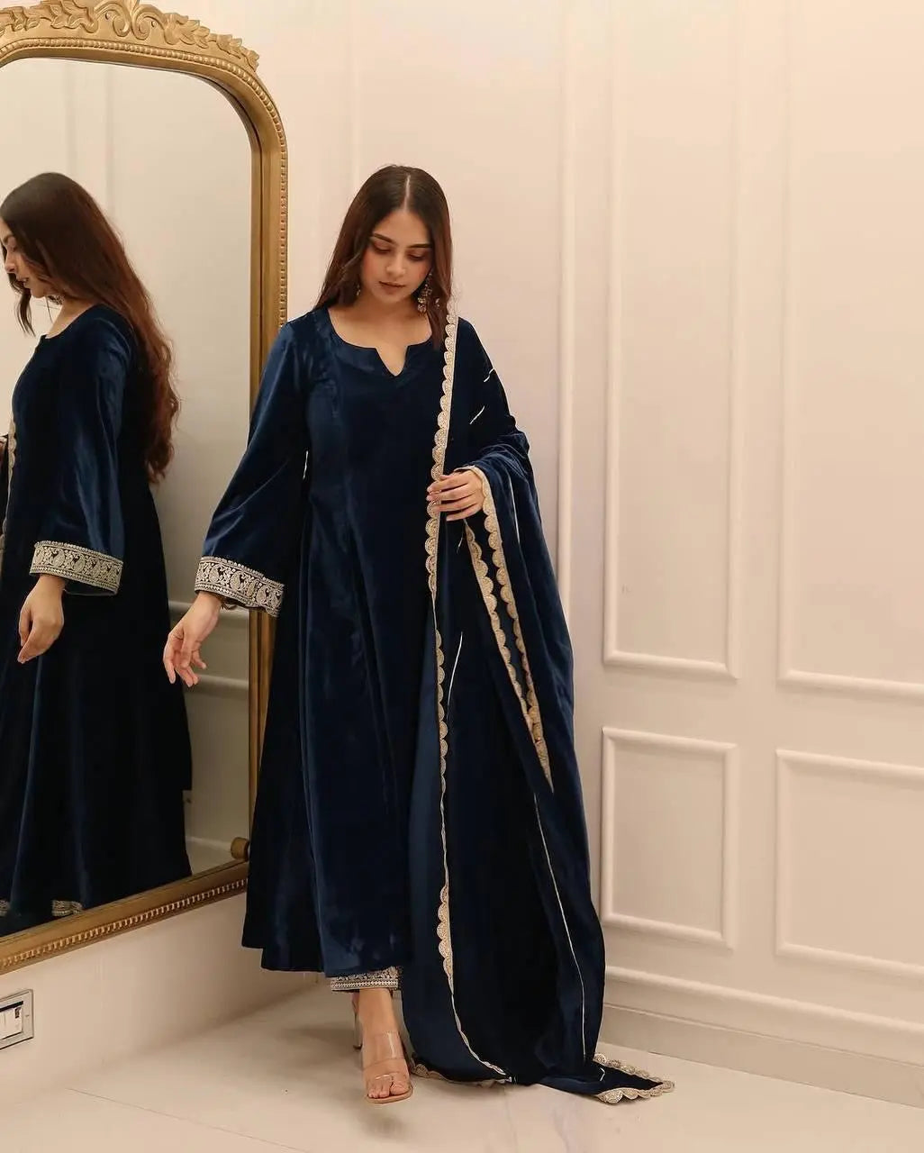 Ethenika Premium Ready to wear Velvet Suit