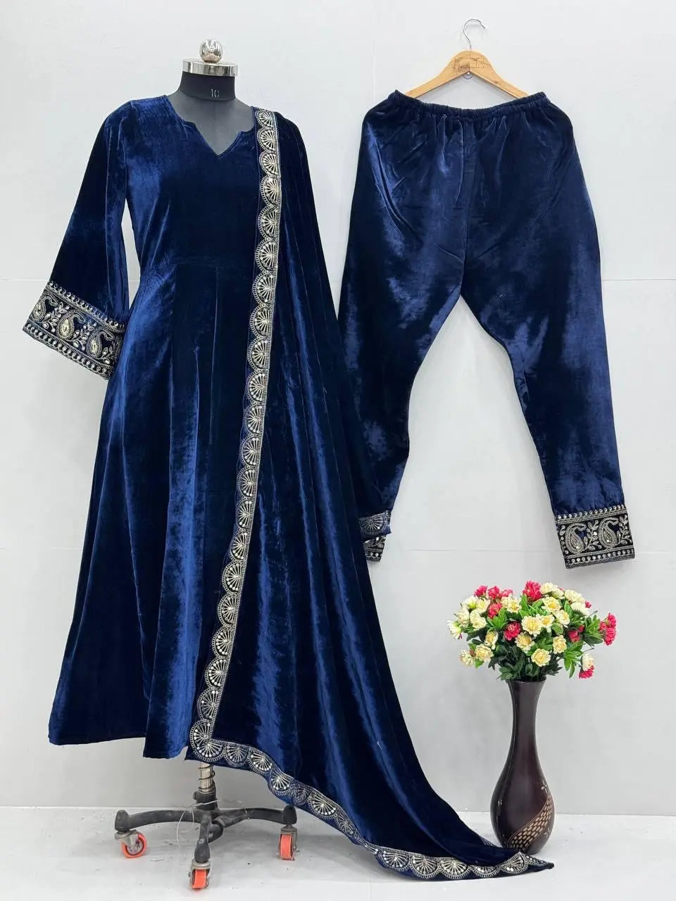 Ethenika Premium Ready to wear Velvet Suit