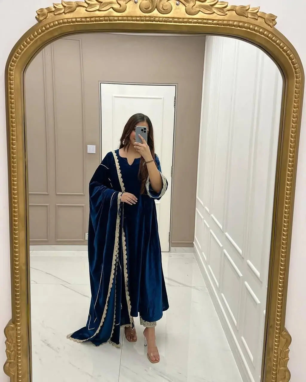 Ethenika Premium Ready to wear Velvet Suit
