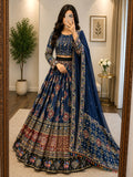 Muslin Digital Print with Mirror Work Navratri Special Designer Chaniya Choli
