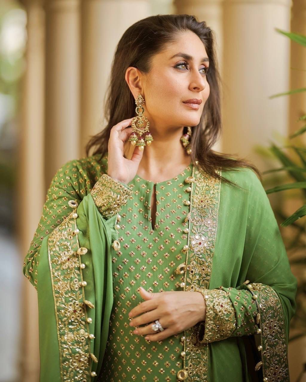 Faux Georgette Attractive Designer 3 Pc Kurti Pant Dupatta