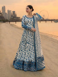 Faux Georgette Embroidery Work Summer Special Gown Pant Dupatta Set