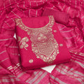 Banarsi Jeckard Weaving Summer Salwar Suit Material (Unstitched)