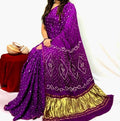 Modal Silk Bandhej Work Bandhani Saree