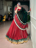 Georgette Bandhani Print Designer Chaniya Choli for Garba