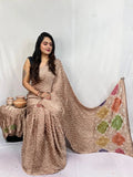Pure Modal Silk Barik Bandhej Lagdi Pallu Bandhani Saree